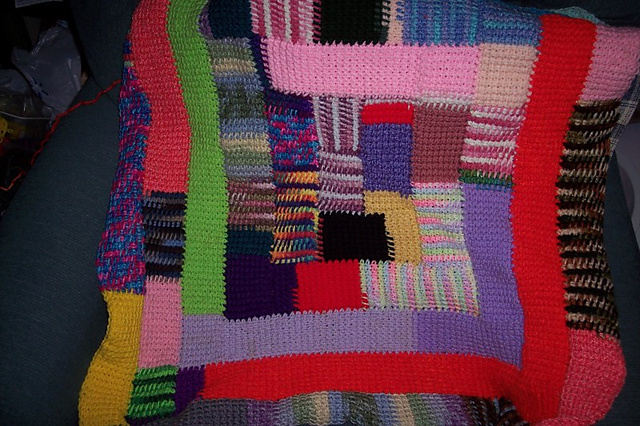 Tunisian Spiral Afghan