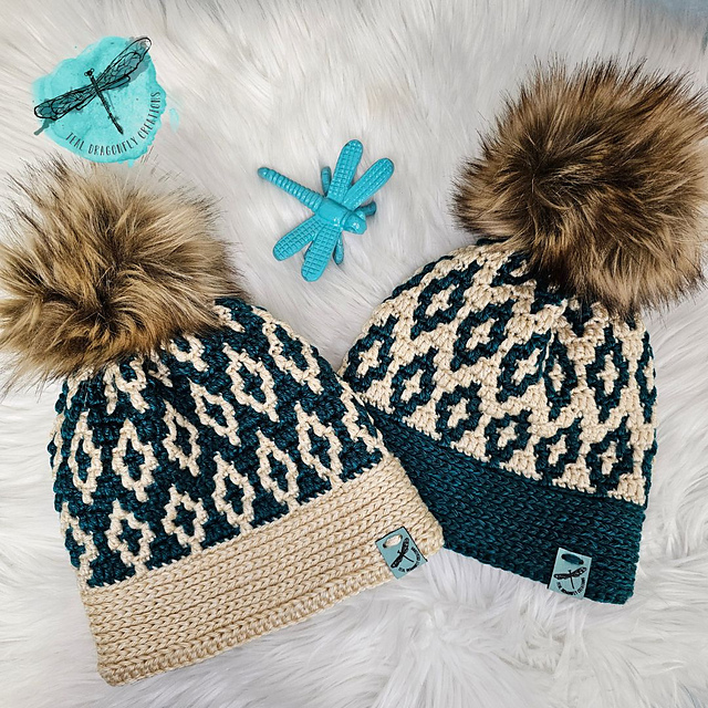 Starry Twilight Mosaic Beanie