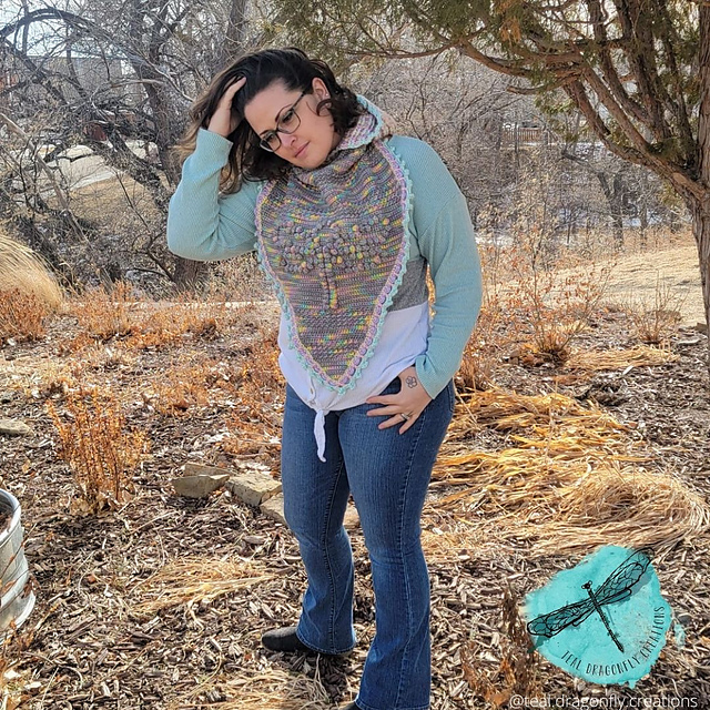 Dragonfly Hooded Bobble Bandana Cowl