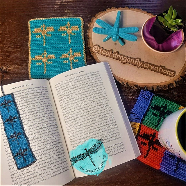 Dragonfly Pop Mug Rug