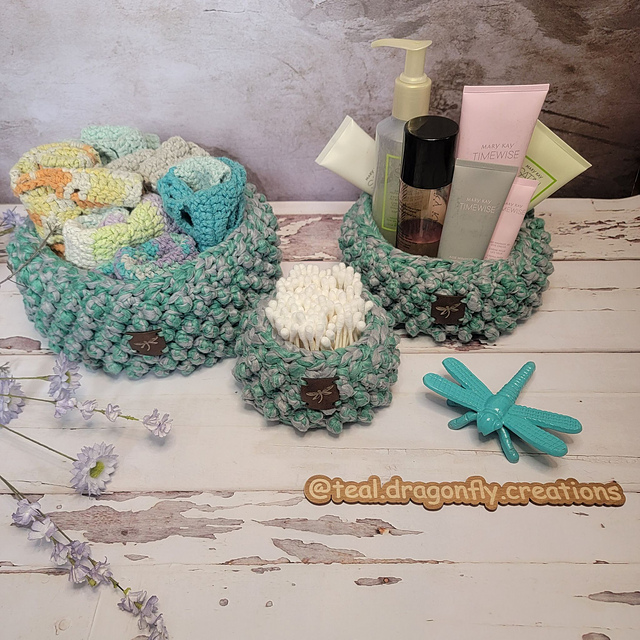 Dragonfly Gem Baskets