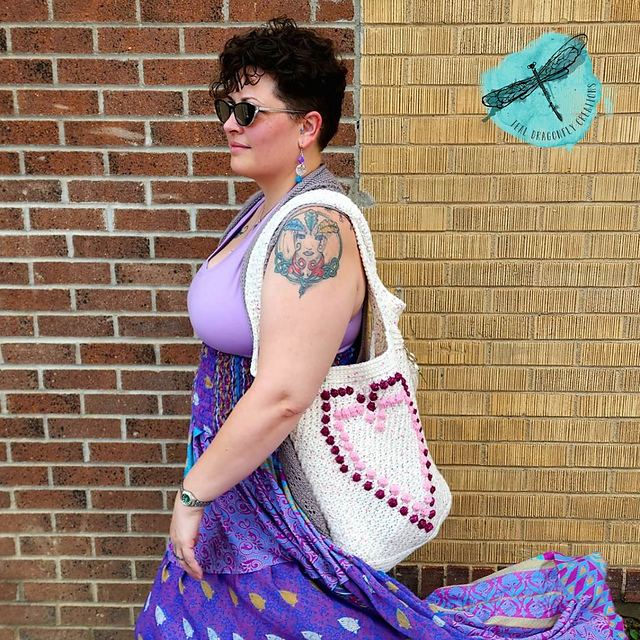 Dancing Grace Heart Tote