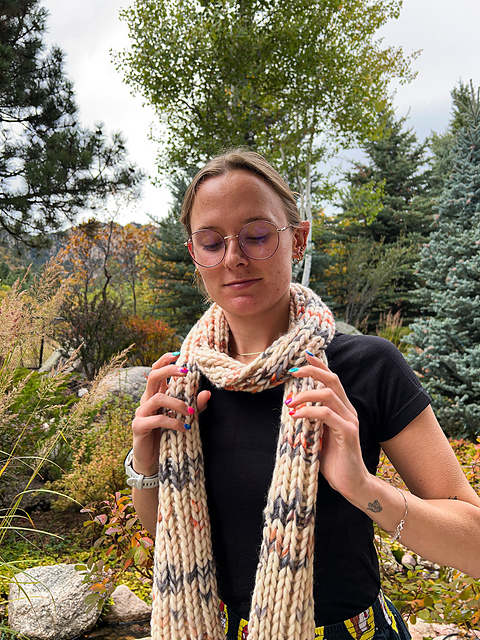 Michigan Scarf Pattern Ravelry: one by one scarf pattern by mik
