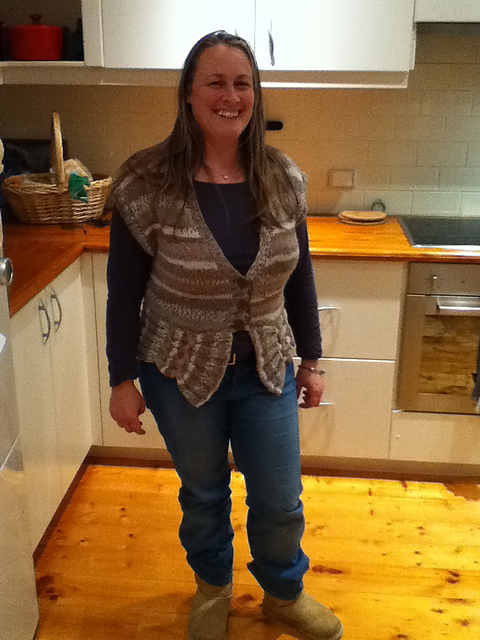Braided Cable Waistcoat