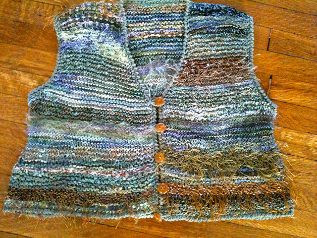 0488 Garter Stitch Stuff Vest