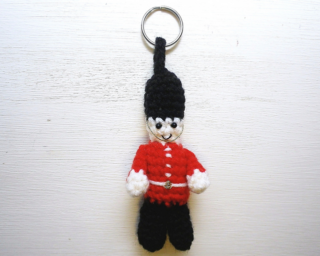 Queen's Guard key chain