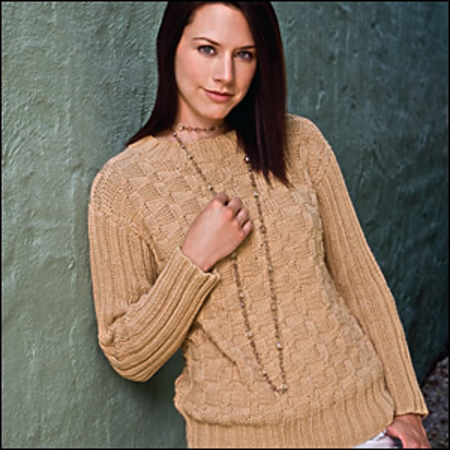 Woven Ribs Pullover