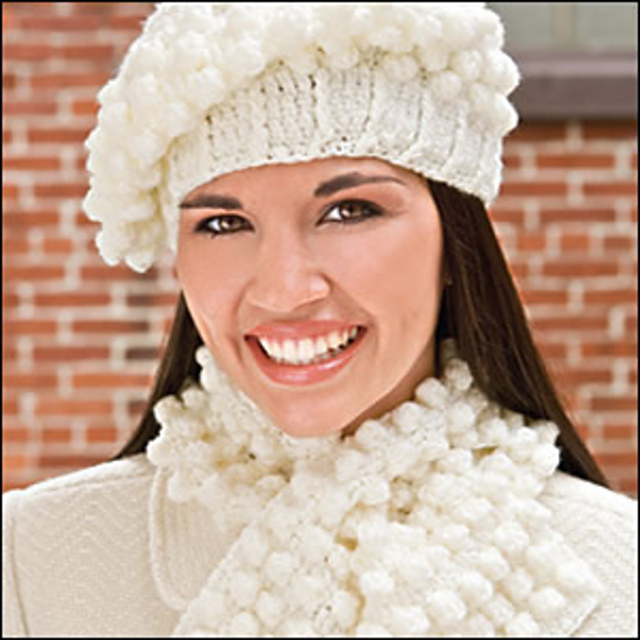 Snowball Hat & Scarf Set