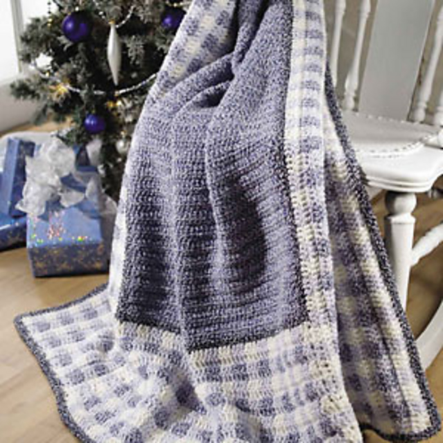 Blue Christmas Throw