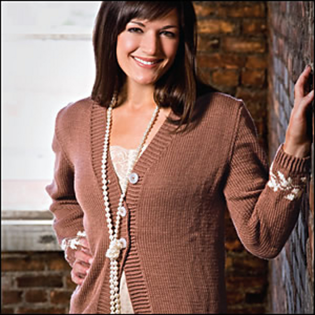Leaf Edged Cardigan