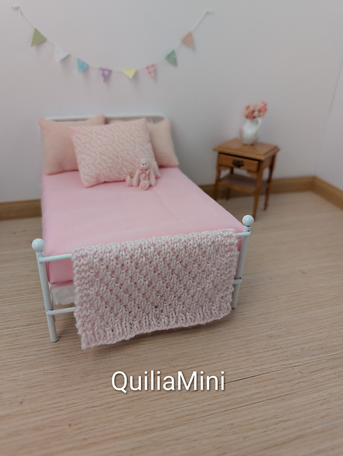 Miniature Baby Blanket in 1:12