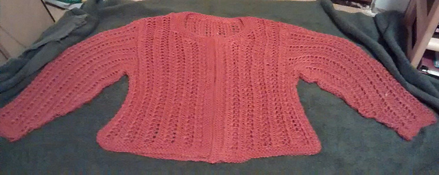 Openwork cardigan