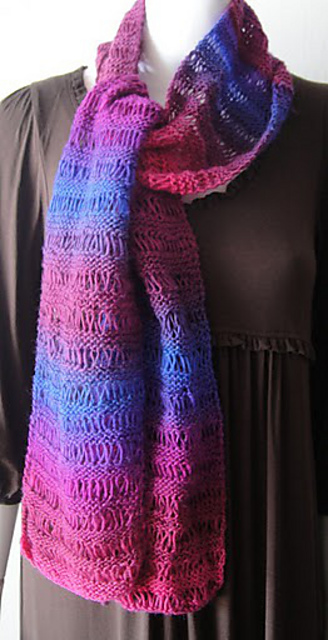 Mini Mochi Drop stitch scarf