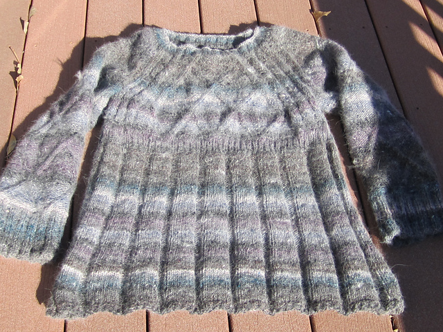 Cabled Stripe Tunic
