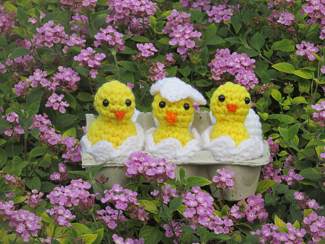 Amigurumi Easter Chicks, Eggs, and Shells