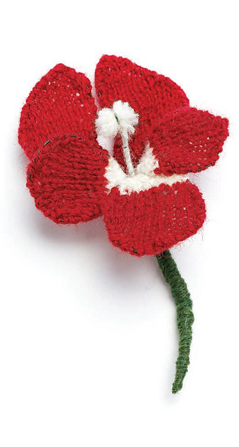 Scarlet Geranium: Flowers to Knit