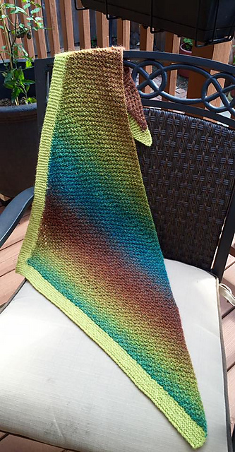 Miss Lambert's Warm Half-Square Shawl