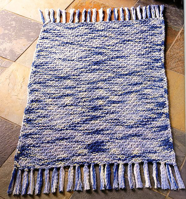 Ravelry: Country Kitchen Moss Stitch Rug pattern by Donna Druchunas