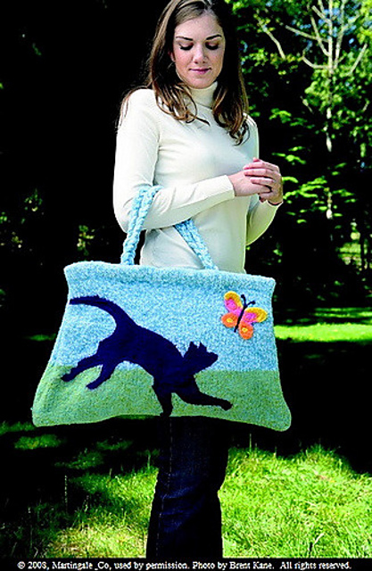 Felted Carpet Bag