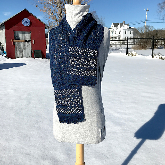 Sparkling Snowflakes Scarf