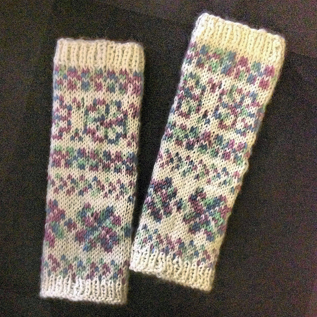 Baby Nora's Fair Isle Flowers