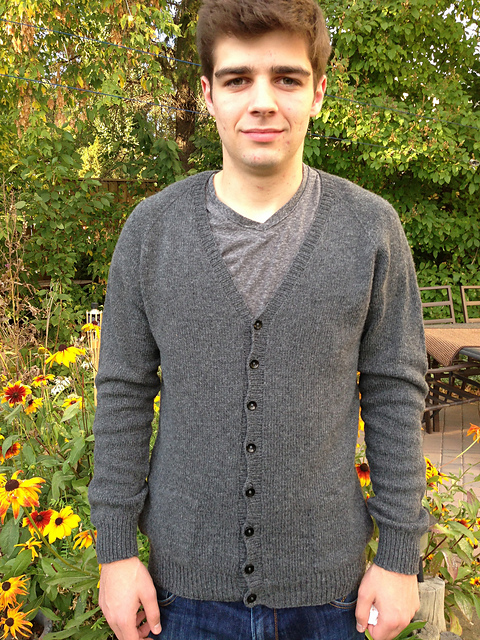 Adult's V Neck Cardigan