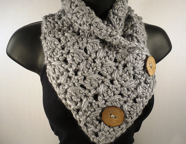 Button Scarf Cowl