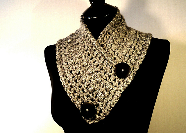 Fitted Button Scarf