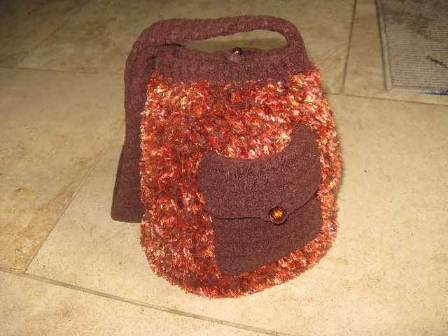 Frivolously Fuzzy Felted Bag