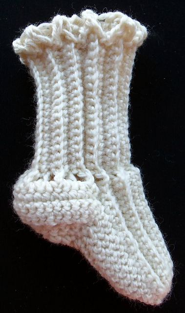Infant's Bootee in Single Crochet