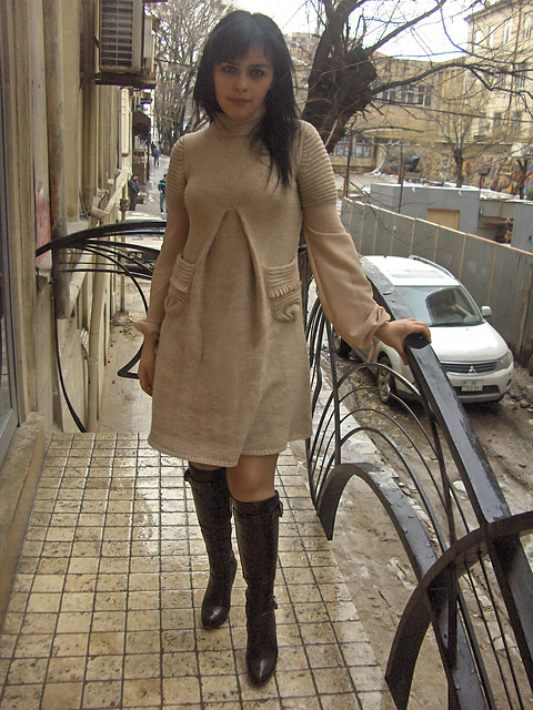 Gray Dress in Merino Mix / MODEL NR 39