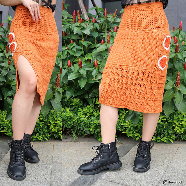 Ravelry: Nami inspired slit skirt pattern by Duyen Pham