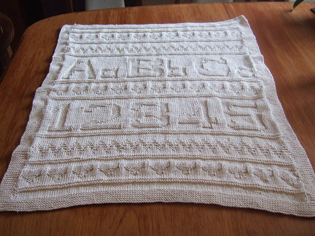 Textured Sampler Blanket and Bibs