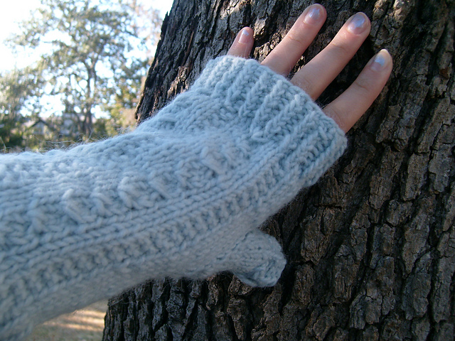 Mediterranean Fingerless Gloves