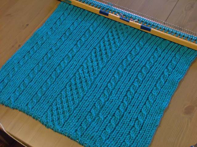 Loom Knit Easy Aran Baby Blanket