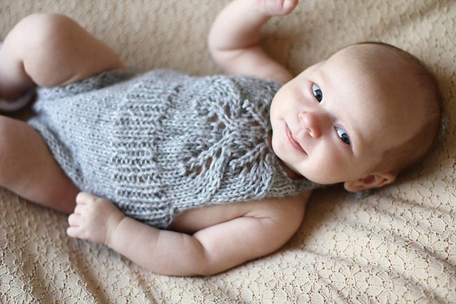 Leaf Lace Bib Romper