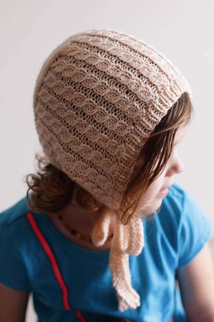 All Cabled Up Baby Bonnet