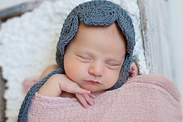 Spring Leaf Baby Bonnet