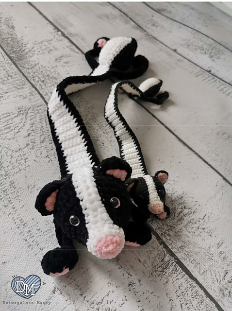 Ravelry: Bookmark skunk pattern by Tomasz Popek Designs