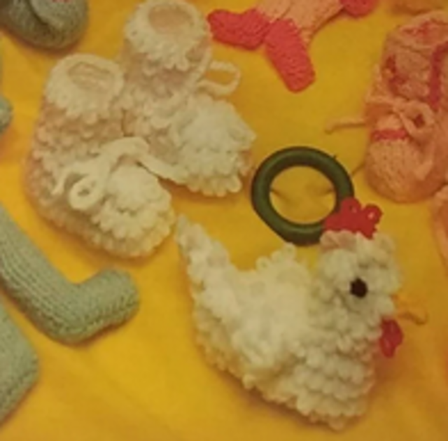 Bootees with Chick