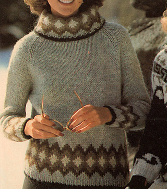 Bordered Turtleneck