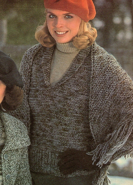 Pullover Shawl Set