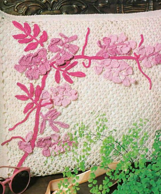 Crochet Applique Pillowtop