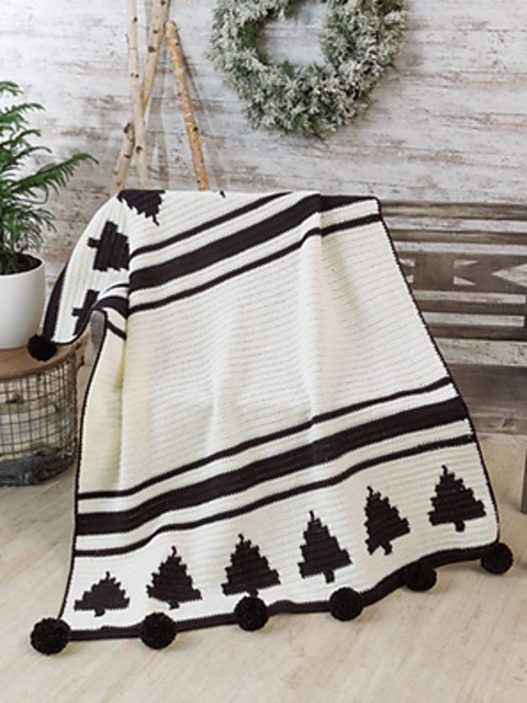 Modern Woodland Blanket