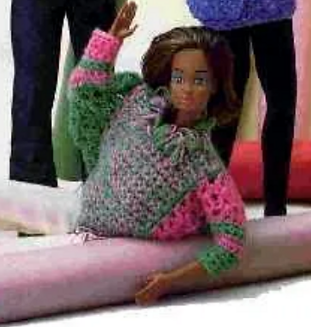Women's Pink and Green Sweater