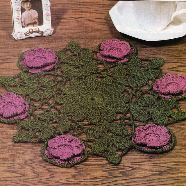 Rose Garden Doily