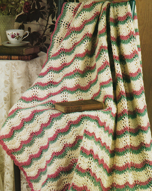 Scallop Shell RIpples Afghan