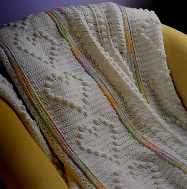 Popcorn Stitch Afghan