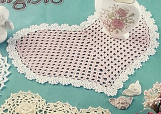 Pink & White Doily