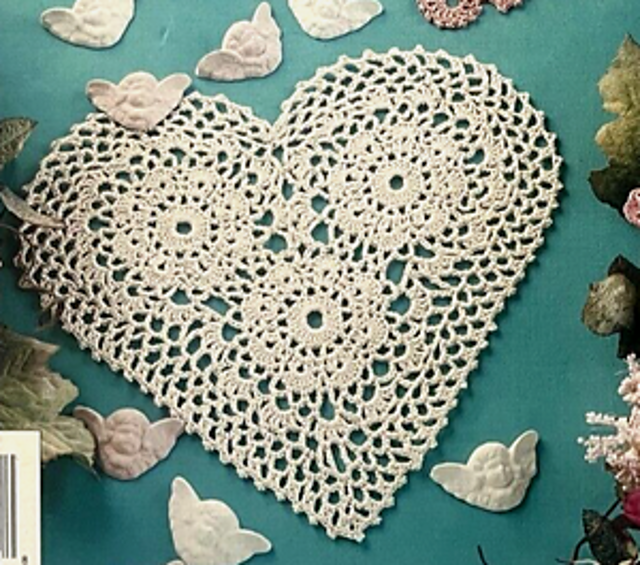 Ecru Motif Doily